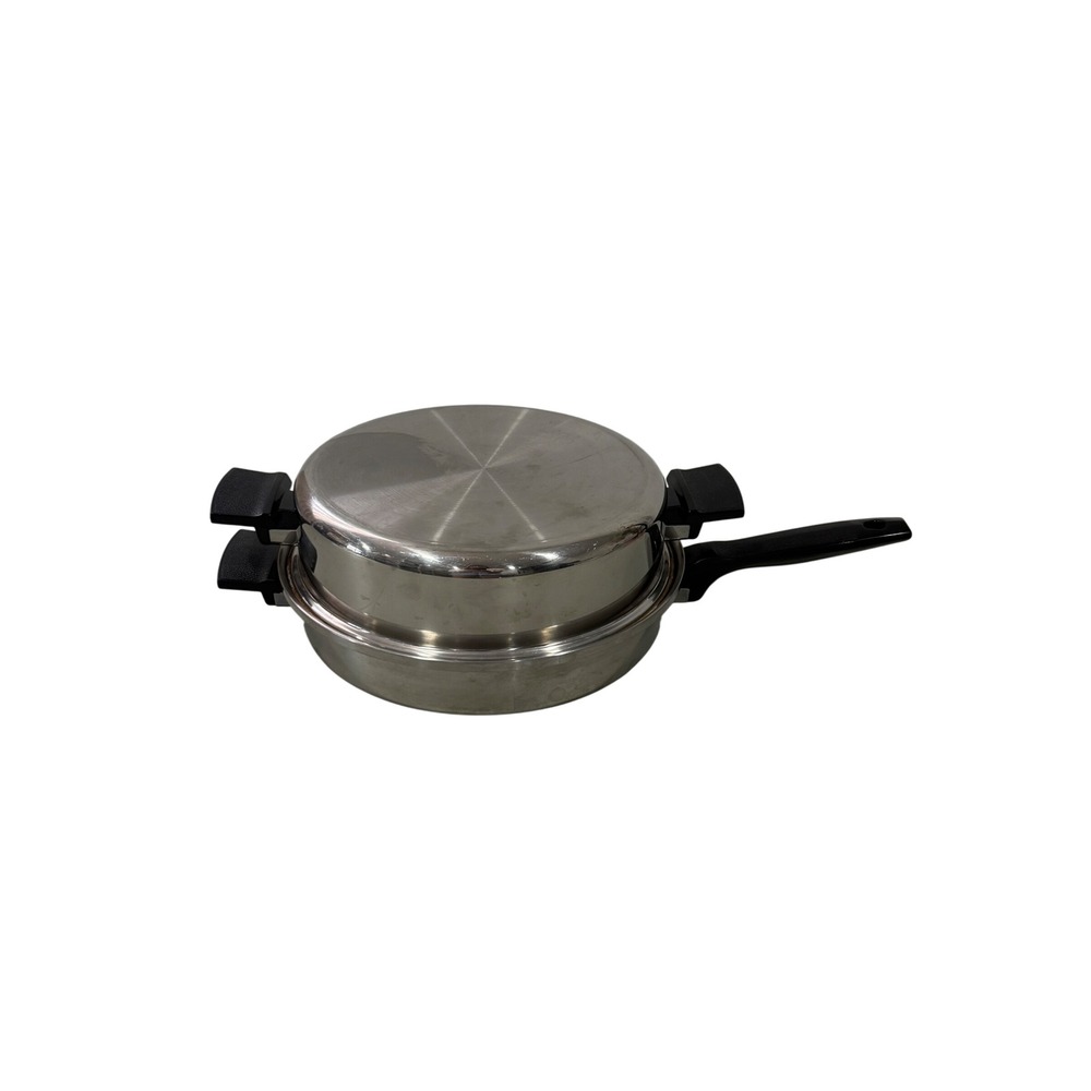 Vintage Royal Prestige Stainless Steel Skillet‎ 10.5 Inch Pan with High Dome Lid
